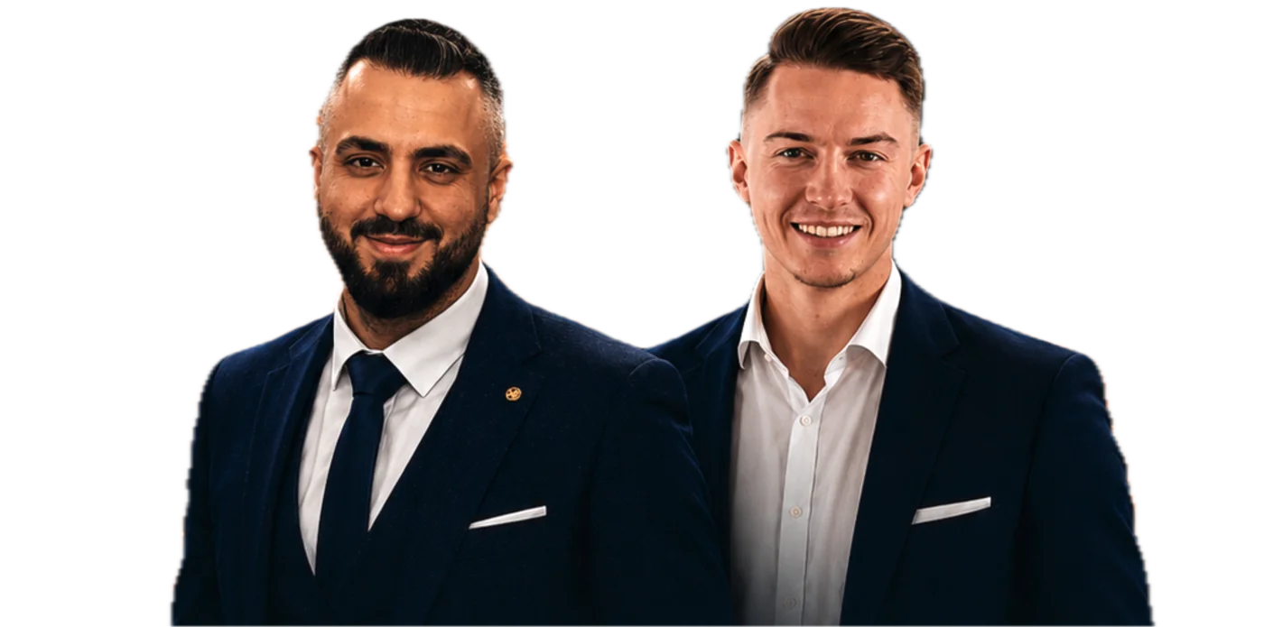 Deniz Basibüyük (Hido Immobilien) und Eugen Kühl (Immobiliennetzwerk Kühl)